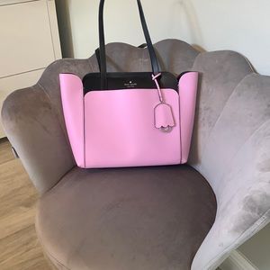 Kate Spade black and pink handbag.
